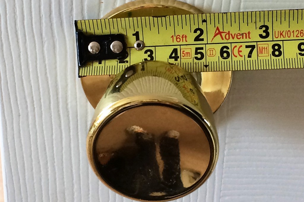 Gold plated door handles