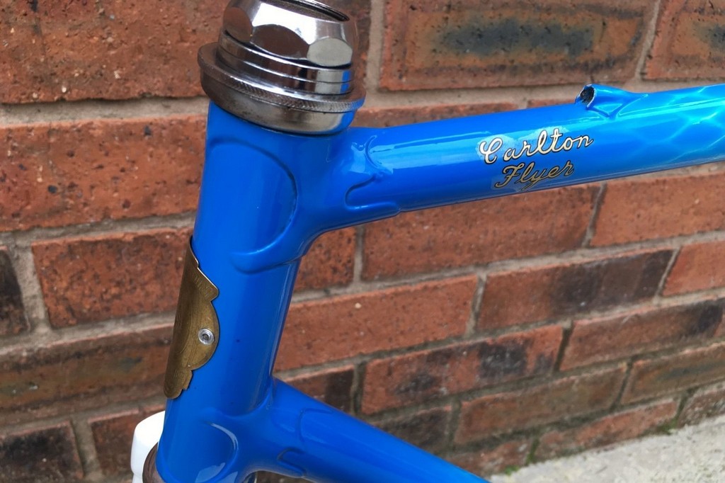 Customers Carlton racer frame for chrome plating (Renoylds Tubing)