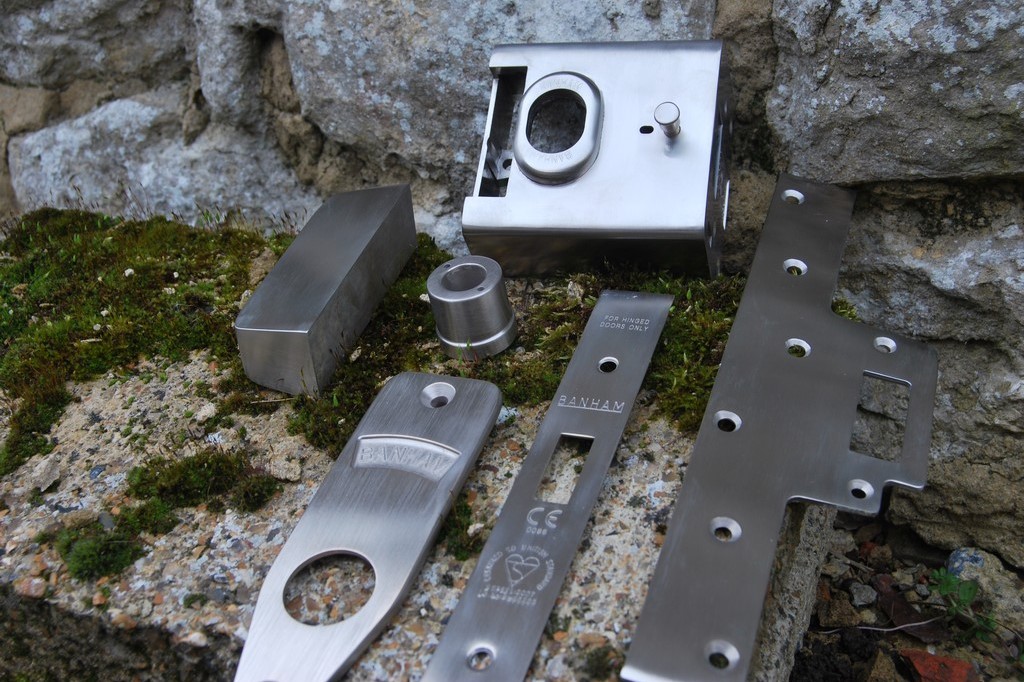 Photo of Nickel plated door handle and locks