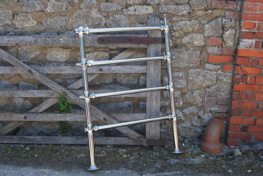 Bathroom towel rail chrome plated and restored.